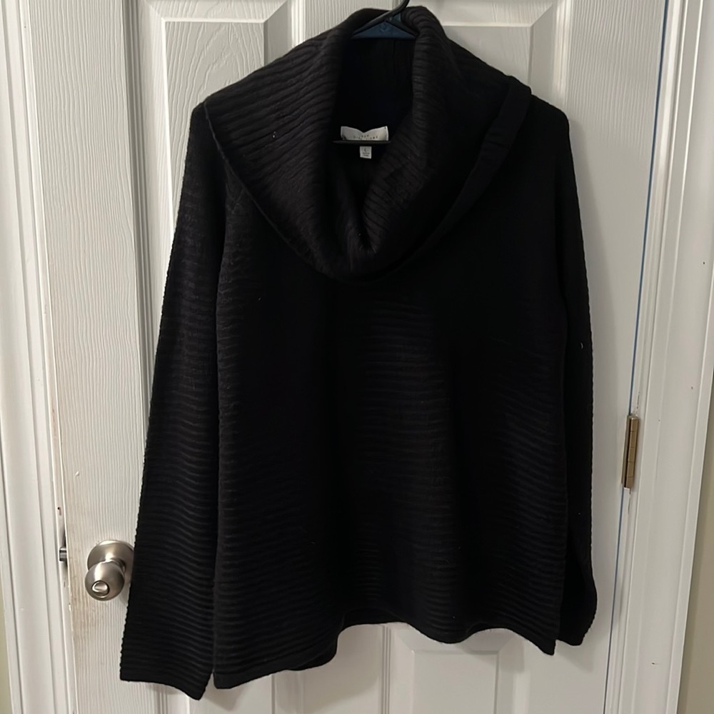 Black Cowl Neck Sweater